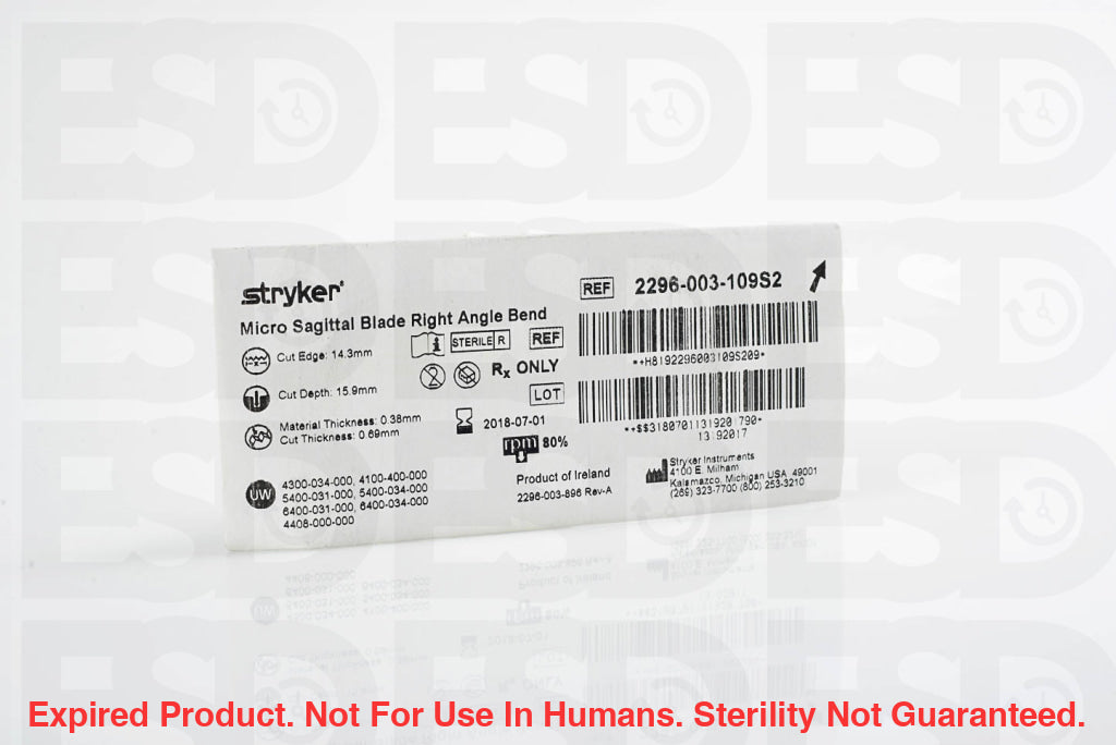 Stryker: 2296-003-109S2-Each-Expired Expired