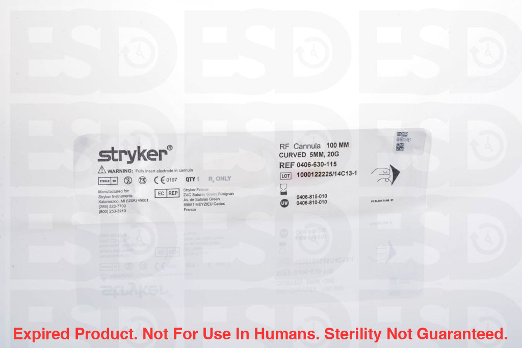 Stryker: 406 - 630 - 115 - Each - Expired Expired