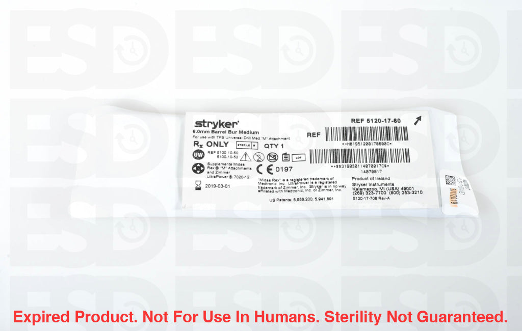 Stryker: 5120 - 17 - 60 - Each - Expired Expired
