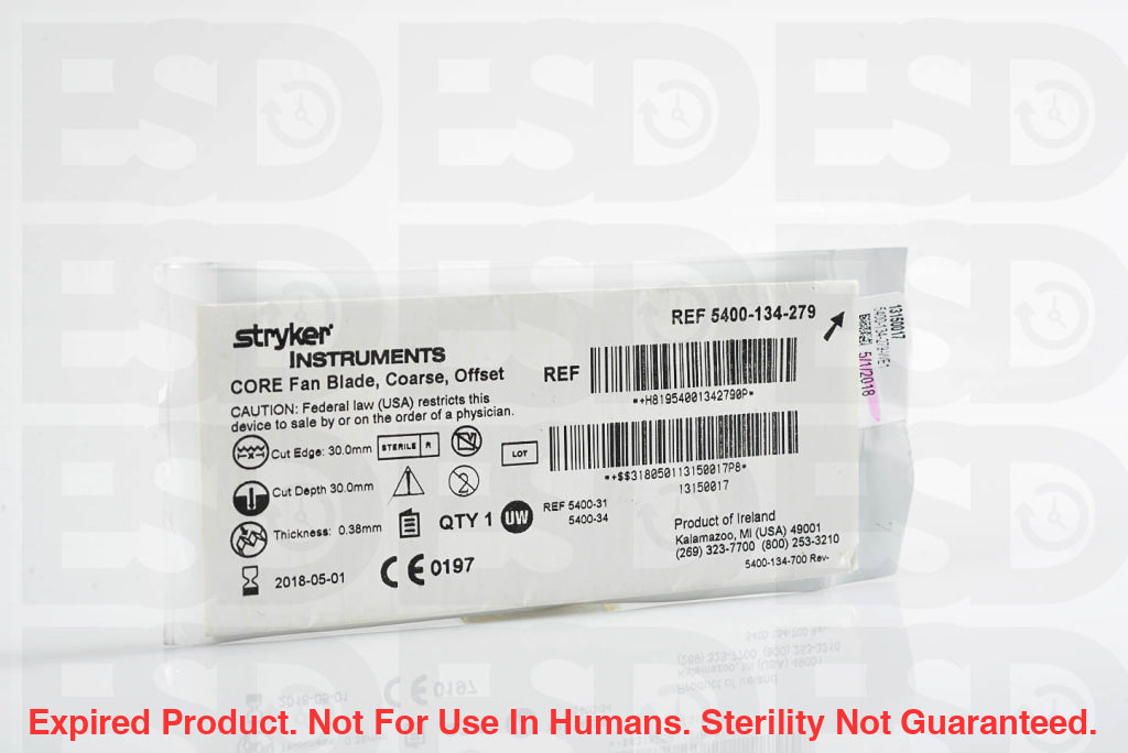 Stryker: 5400-134-279-Each-Expired Expired