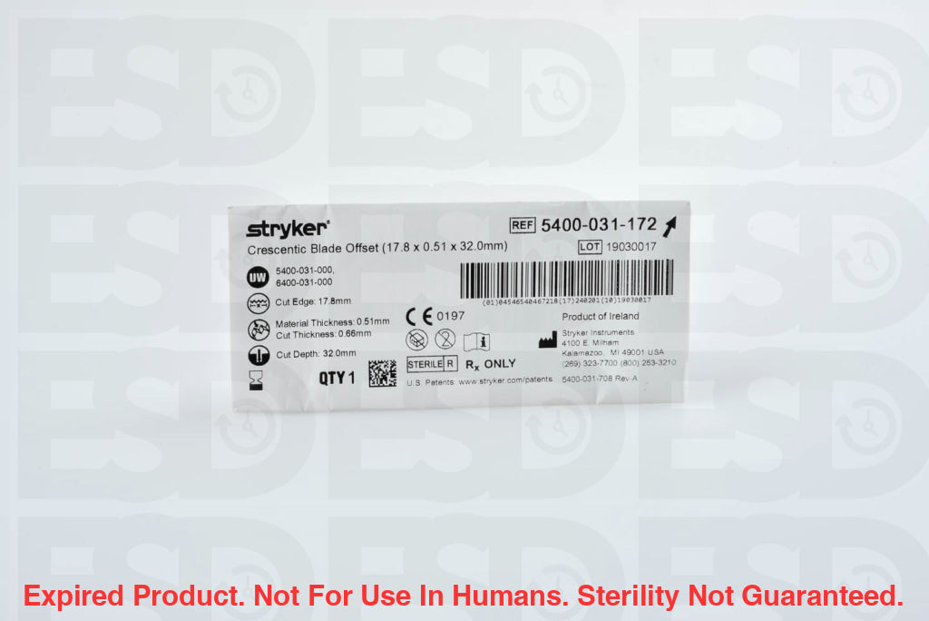 Stryker: 5400-031-172-Each-Expired Expired