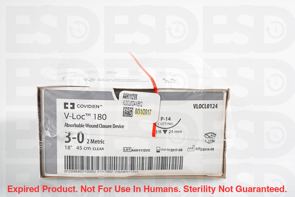 Covidien Suture: Vlocl0124-Box-Expired Expired