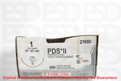 Ethicon Suture: Z765D - Box - Expired Expired
